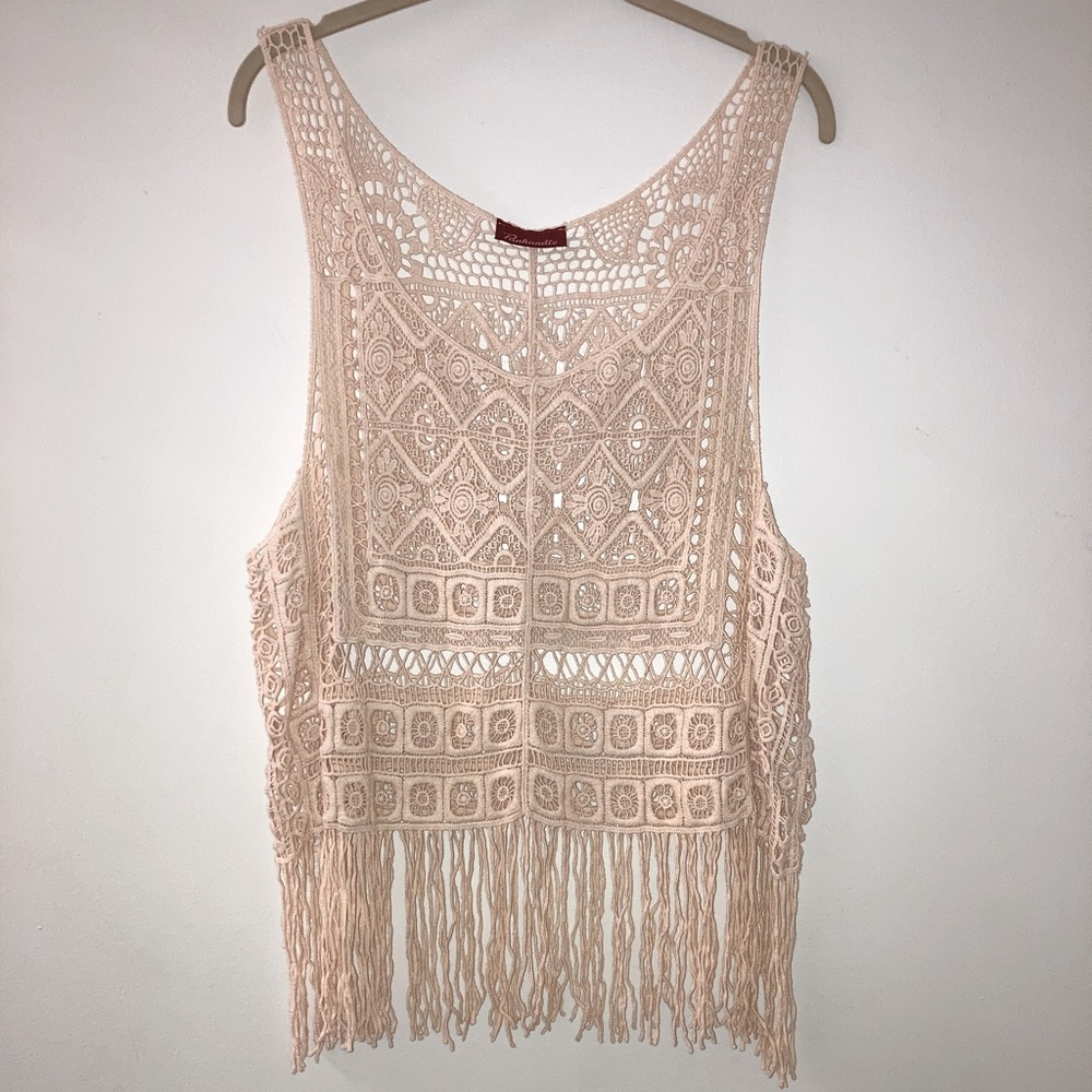 Knit See Through Tank Top size‎ Large
